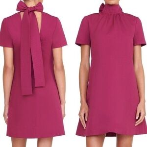 Staud Ilana Mini Dress Syrah Plum Purple
